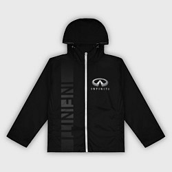 Ветровка с капюшоном женская Infiniti, Инфинити, цвет: 3D-белый