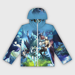 Ветровка с капюшоном женская ПРИКЛЮЧЕНИЯ С ДВАЛИНОМ, цвет: 3D-белый