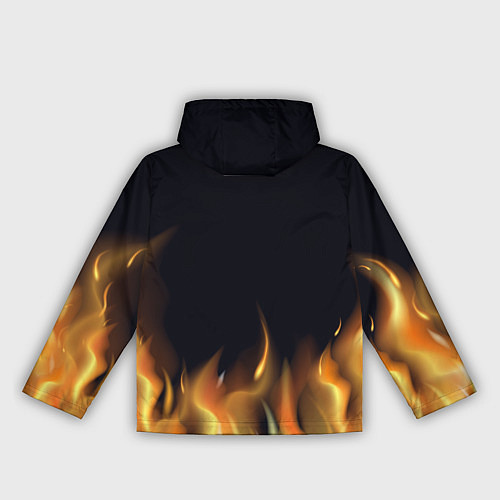 Женская ветровка Тигр В Пламени / 3D-Белый – фото 2