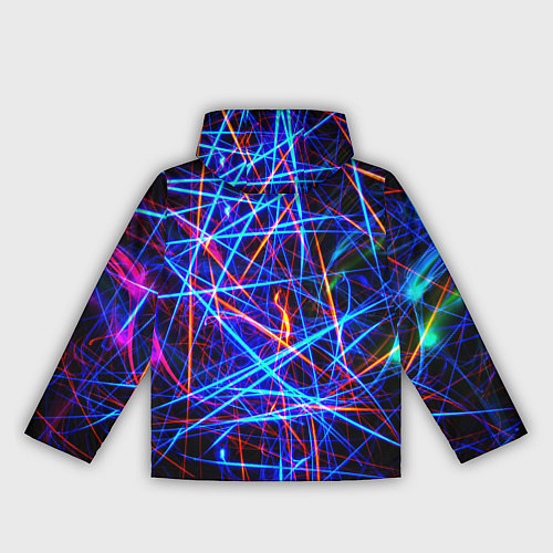 Женская ветровка NEON LINES Glowing Lines Effect / 3D-Белый – фото 2