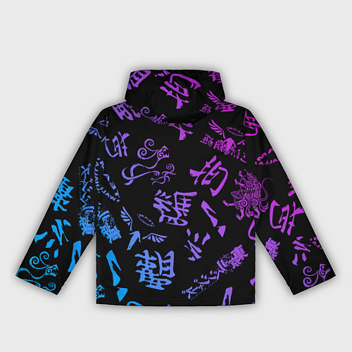 Женская ветровка Токийские мстители паттерн градиент / 3D-Черный – фото 2
