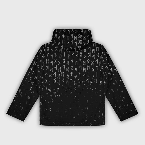 Женская ветровка МЕТАЛЛИЧЕСКИЕ РУНЫ, БРЫЗГИ КРАСОК / 3D-Белый – фото 2