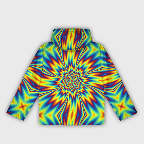 Женская ветровка Пульсирующий Огненный Цветок / 3D-Белый – фото 2