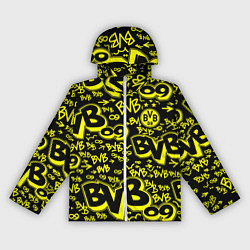 Ветровка с капюшоном женская BVB 09 - BORUSSIA Боруссия Дортмунд, цвет: 3D-белый