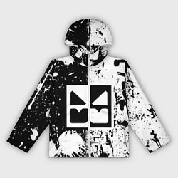 Ветровка с капюшоном женская GEOMETRY DASH BLACK & WHITE SMILE, цвет: 3D-белый