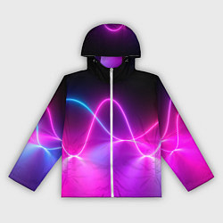 Ветровка с капюшоном женская Лучи света pink theme, цвет: 3D-белый