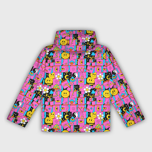 Женская ветровка Психоделика Инь-Янь / 3D-Белый – фото 2