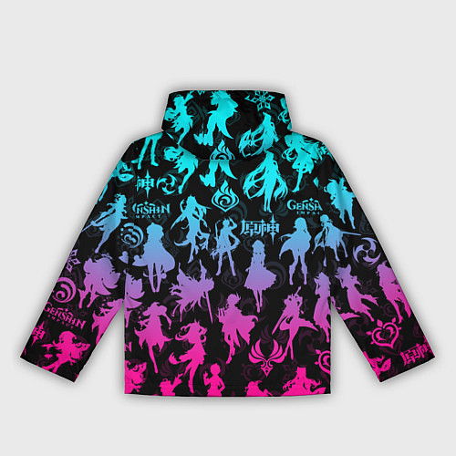 Женская ветровка ГЕНШИН ИМПАКТ НЕОН ПЕРСОНАЖИ ИГРЫ GENSHIN IM ACT L / 3D-Белый – фото 2
