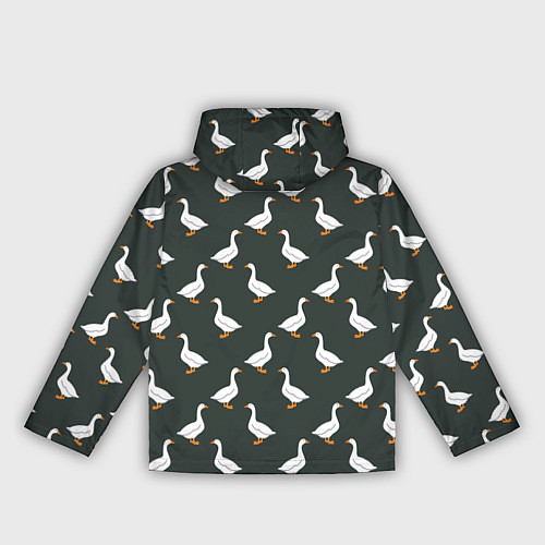 Женская ветровка Гуси паттерн / 3D-Белый – фото 2