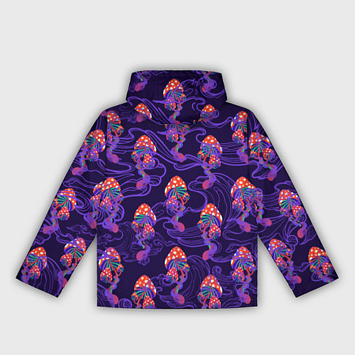 Женская ветровка Грибы психоделика / 3D-Белый – фото 2