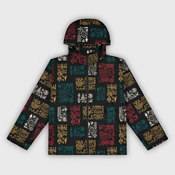 Ветровка с капюшоном женская Индейский узор, цвет: 3D-черный