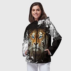 Ветровка с капюшоном женская Год тигра2022, цвет: 3D-черный — фото 2