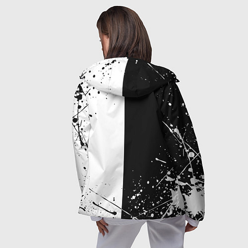 Женская ветровка WARFRAME STALKER BLACK WHITE СТАЛКЕР / 3D-Черный – фото 4