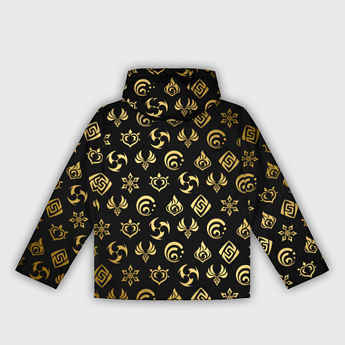 Женская ветровка GOLDEN GENSHIN IMPACT PATTERN ЗОЛОТО ГЕНШИН ИМПАКТ / 3D-Белый – фото 2