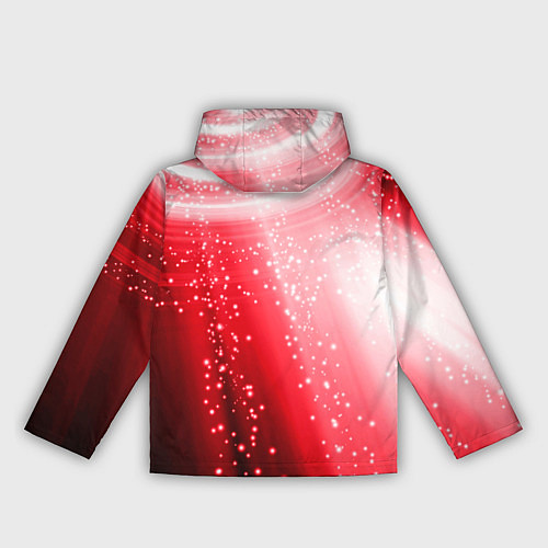 Женская ветровка Красная космическая спираль / 3D-Белый – фото 2