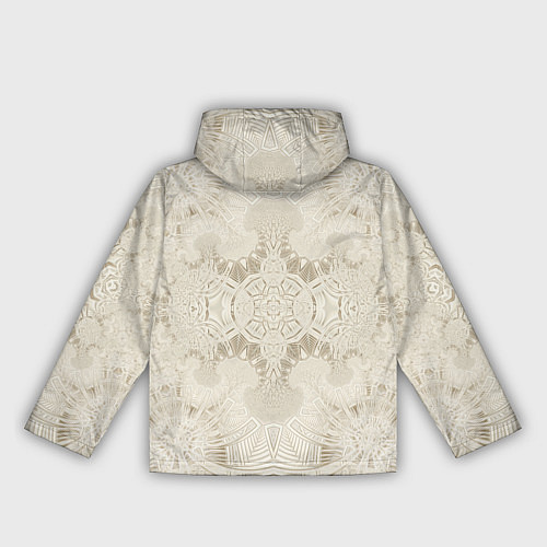 Женская ветровка Бежевый узор - Хуф и Ся / 3D-Белый – фото 2