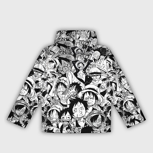 Женская ветровка МАНКИ Д ЛУФФИ ЧЁРНО БЕЛЫЙ / 3D-Белый – фото 2