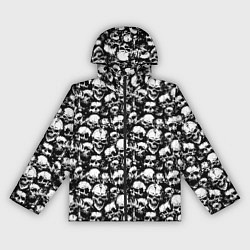 Ветровка с капюшоном женская Screaming skulls, цвет: 3D-черный