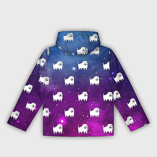 Женская ветровка UNDERTALE DOGS PATTERN SPACE / 3D-Белый – фото 2