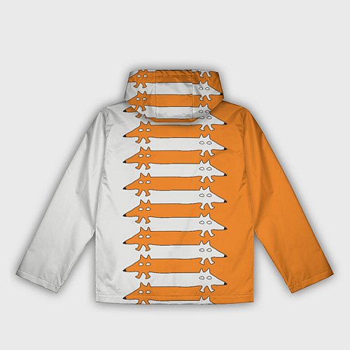 Женская ветровка Лисицы Foxes / 3D-Белый – фото 2