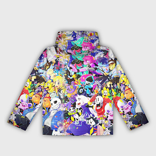 Женская ветровка UNDERTALE PATTERN HEROES, ВСЕ ГЕРОИ ИГРЫ / 3D-Белый – фото 2