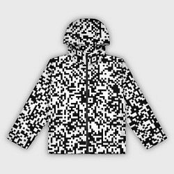 Ветровка с капюшоном женская Стиль QR код, цвет: 3D-черный