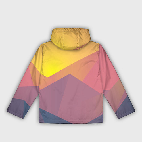 Женская ветровка Рассвет в горах искусства / 3D-Белый – фото 2