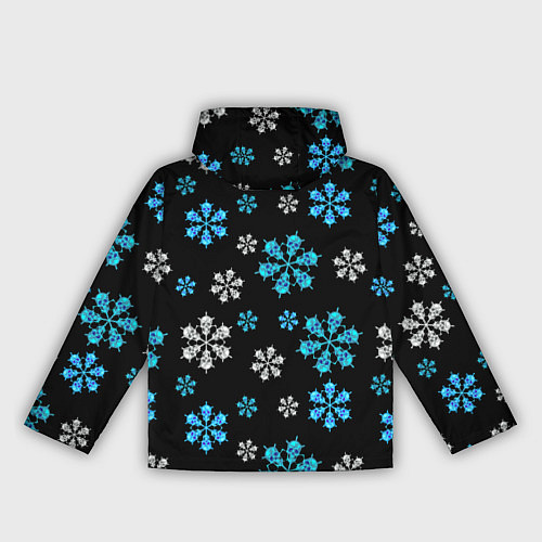 Женская ветровка Снежинки Черепа черный / 3D-Черный – фото 2