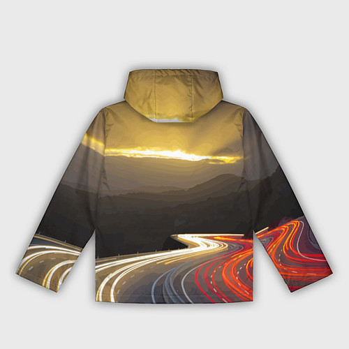 Женская ветровка Ночная трасса, Мерседес / 3D-Белый – фото 2