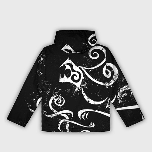 Женская ветровка ТАТУИРОВКА ДРАКЕНА WHITE AND BLACK / 3D-Белый – фото 2