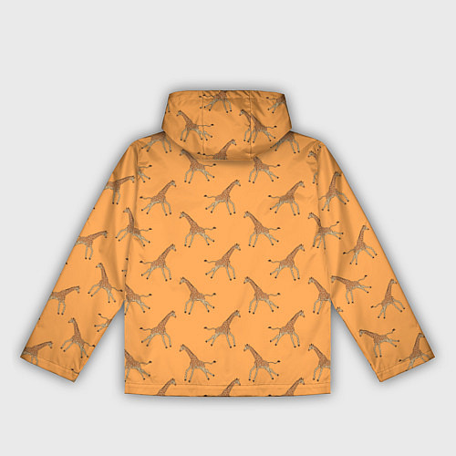 Женская ветровка Жирафы паттерн / 3D-Белый – фото 2