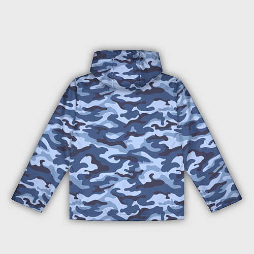 Женская ветровка Синий Камуфляж Camouflage / 3D-Черный – фото 2