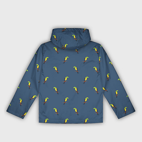 Женская ветровка Тукан паттерн / 3D-Белый – фото 2