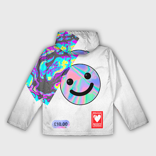 Женская ветровка Шаза Психоделика / 3D-Белый – фото 2