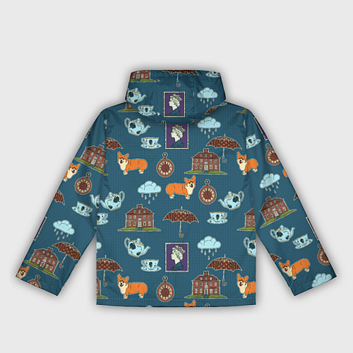 Женская ветровка Англия паттерн / 3D-Белый – фото 2