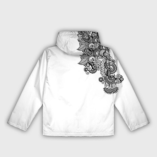 Женская ветровка Черно Белые КруЖева / 3D-Белый – фото 2