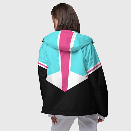 Женская ветровка Ретро 90-х / 3D-Черный – фото 4