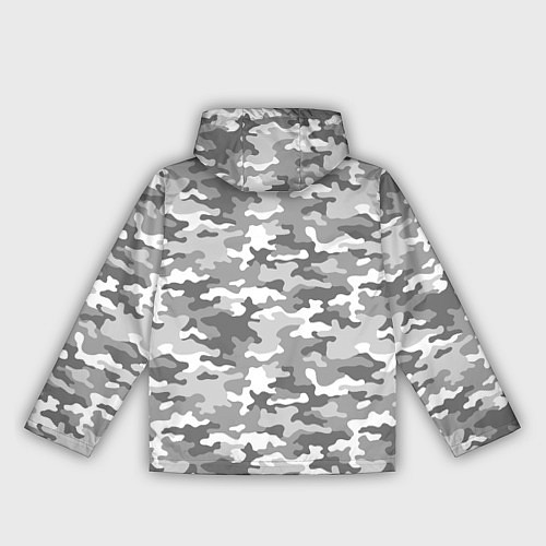 Женская ветровка Серый Военный Камуфляж / 3D-Белый – фото 2