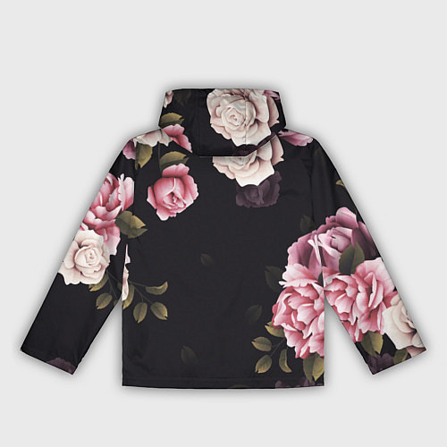 Женская ветровка РОЗЫ И ПИОНЫ / 3D-Белый – фото 2