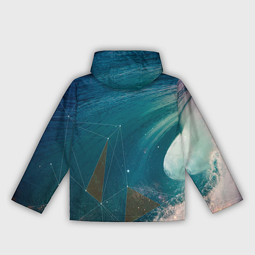 Женская ветровка Геометрия на волне / 3D-Белый – фото 2