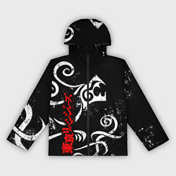 Ветровка с капюшоном женская DRAKEN TATTOO WHITE ТОСВА, цвет: 3D-черный