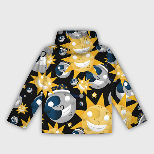 Женская ветровка Солнце и Луна из FNAF Security Breach Паттерн / 3D-Белый – фото 2