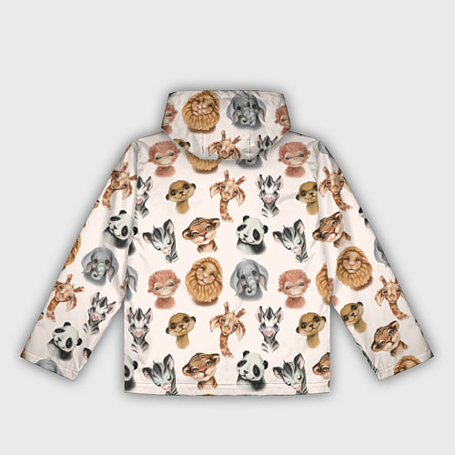 Женская ветровка Милые дикие животные / 3D-Черный – фото 2