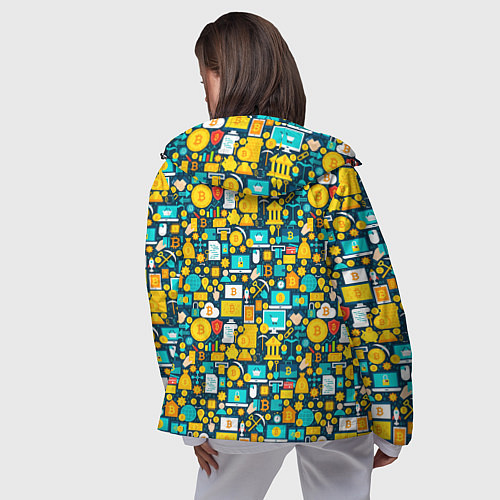 Женская ветровка Трейдер Криптовалют / 3D-Черный – фото 4