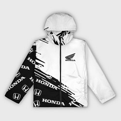 Ветровка с капюшоном женская Honda sport pattern, цвет: 3D-черный