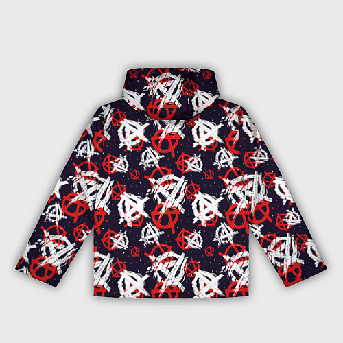 Женская ветровка Анархия текстура / 3D-Белый – фото 2