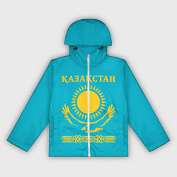 Ветровка с капюшоном женская КАЗАКСТАН, цвет: 3D-белый