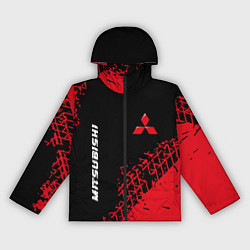 Ветровка с капюшоном женская MITSUBISHI Mitsubishi Шины, цвет: 3D-черный