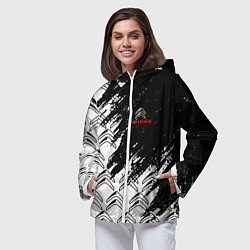 Ветровка с капюшоном женская Ситроен citroen c4, цвет: 3D-белый — фото 2