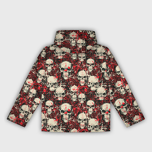 Женская ветровка Кровавые Черепа Skulls / 3D-Черный – фото 2